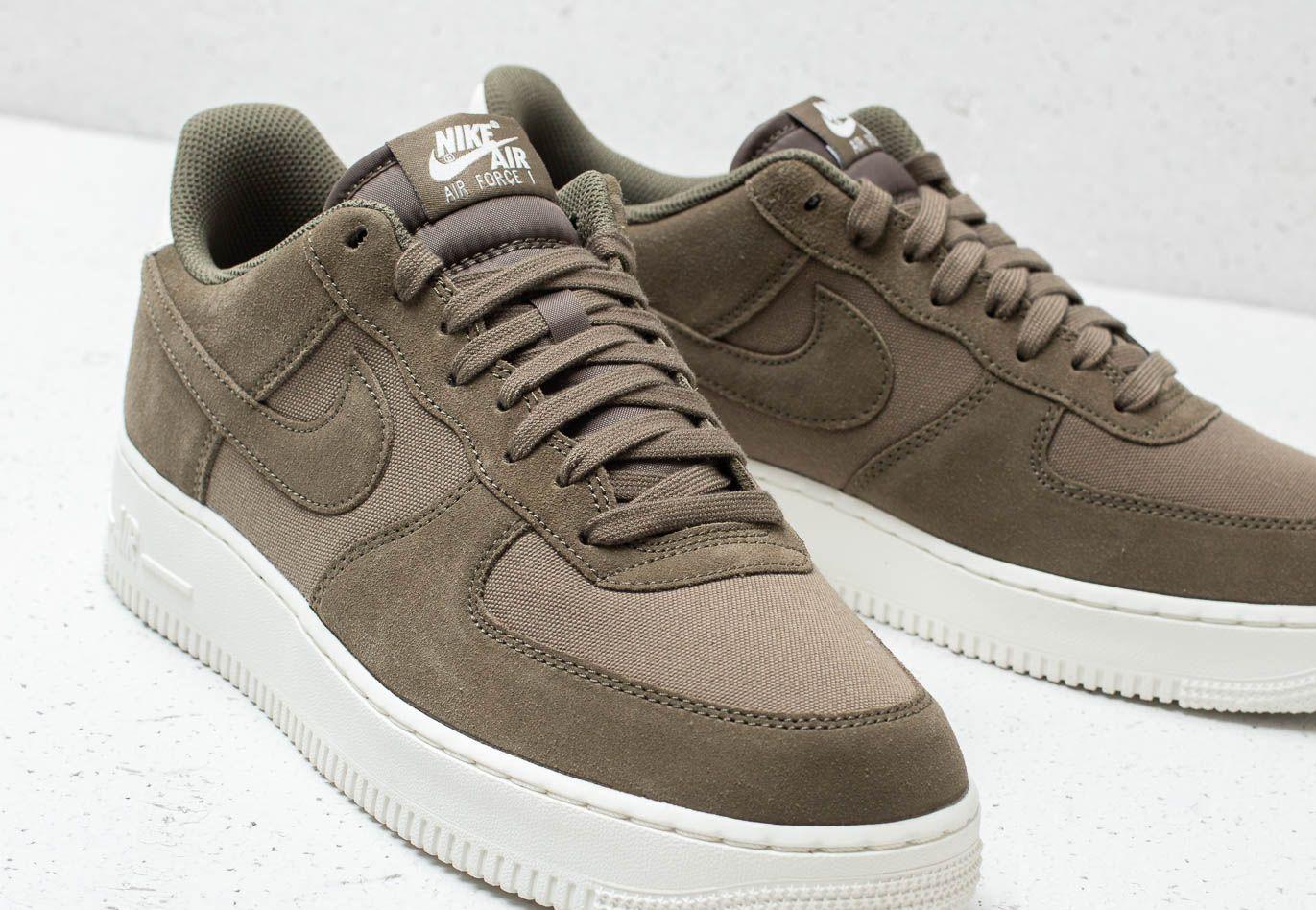 Nike Air Force 1 '07 Suede Medium Olive/ Medium Olive-sail in Green for ...