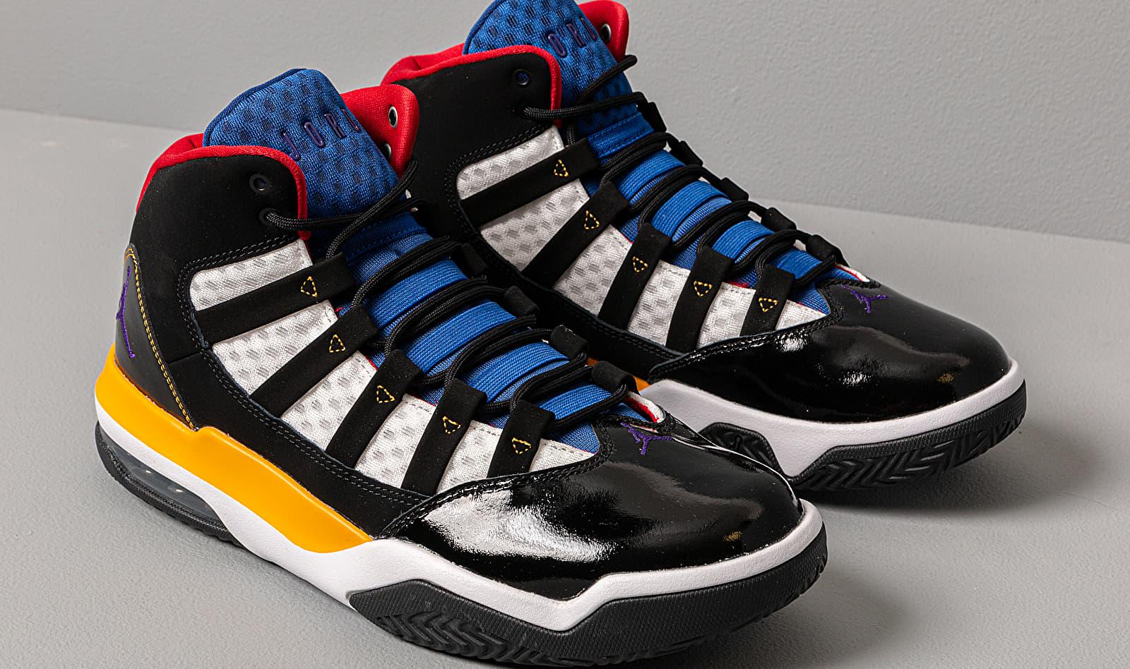 jordan max aura white black purple