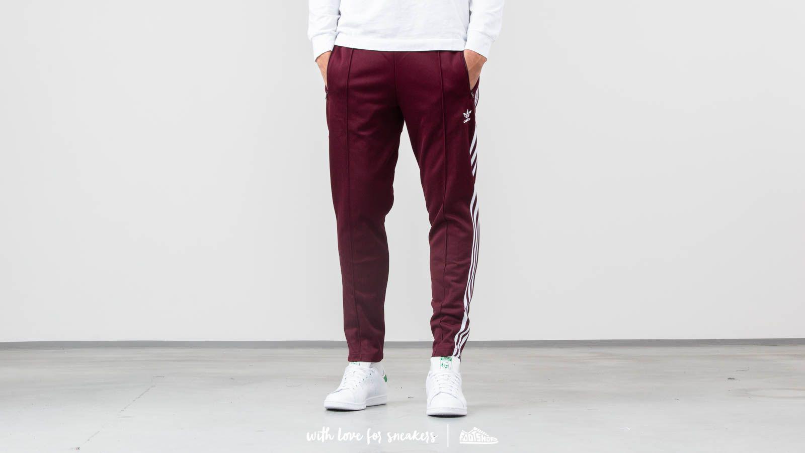 adidas Originals Synthetic Adidas Beckenbauer Track Pants Maroon in Purple  for Men | Lyst
