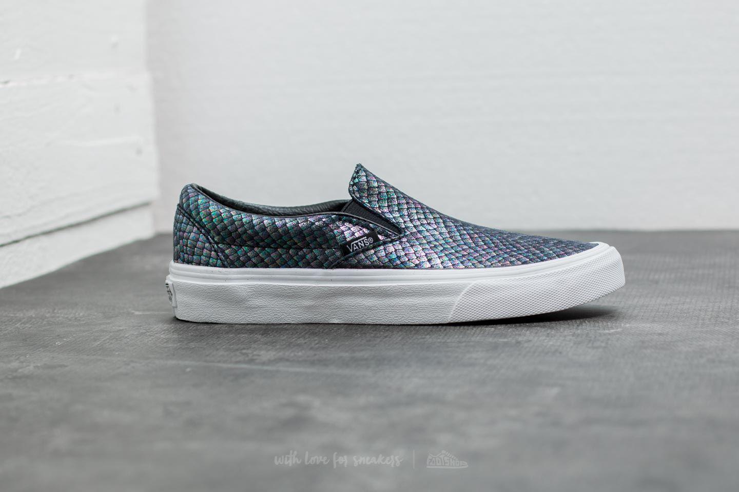 metallic vans slip ons