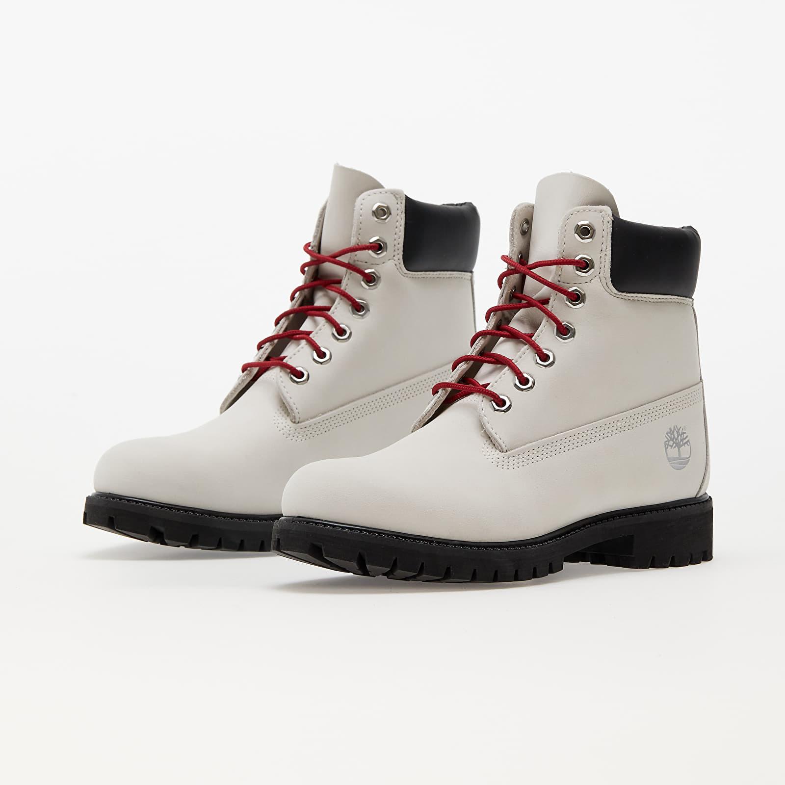 Timberland 6 Inch Premium Boot Bright White in Black for Men | Lyst