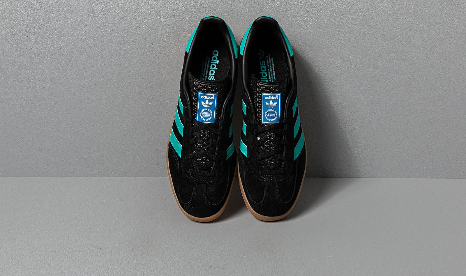 adidas gazelle indoor black aqua