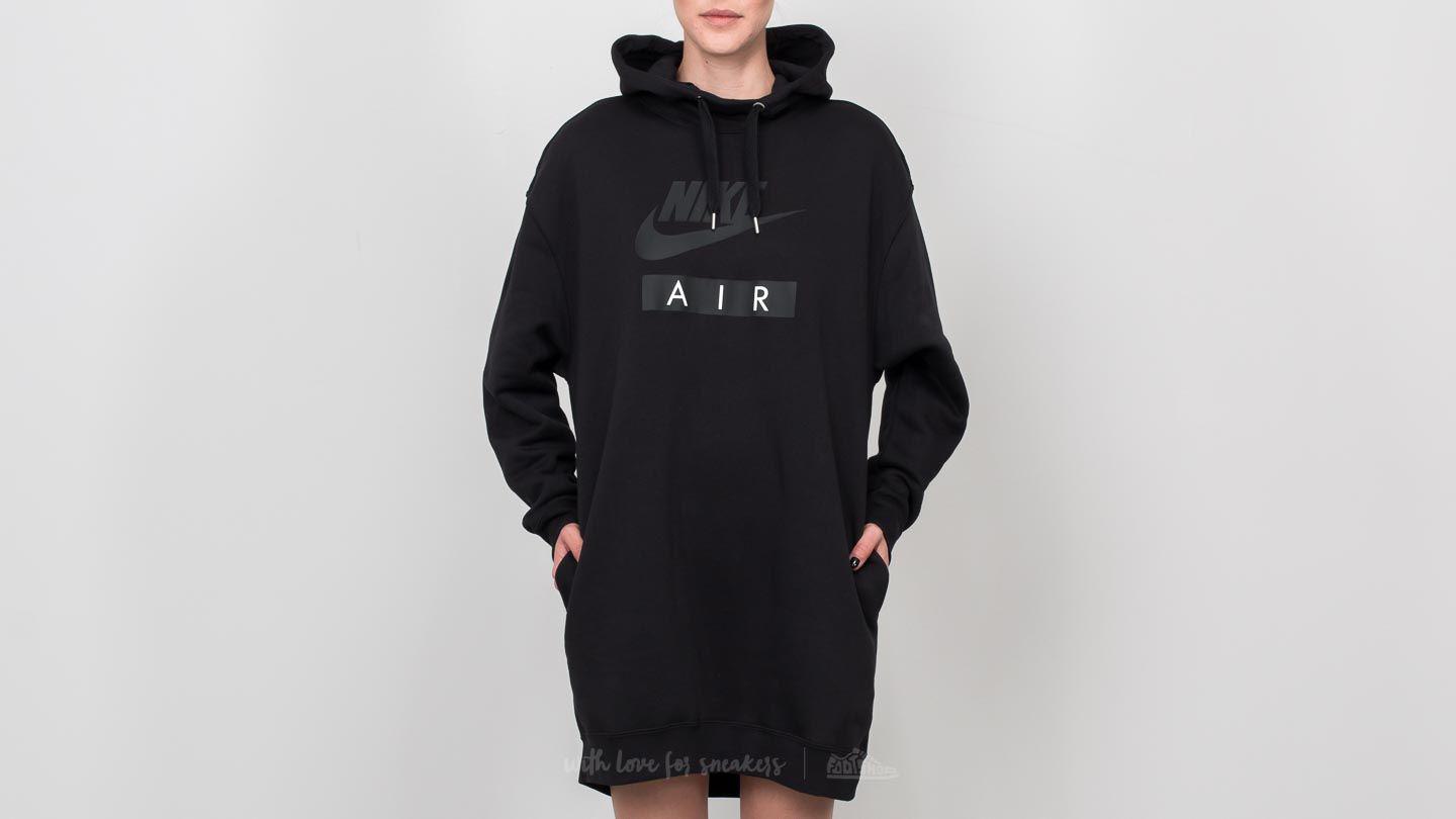 Netelig Blokkeren vrijheid Nike Sportswear Air Hoodie Dress Black/ Black | Lyst