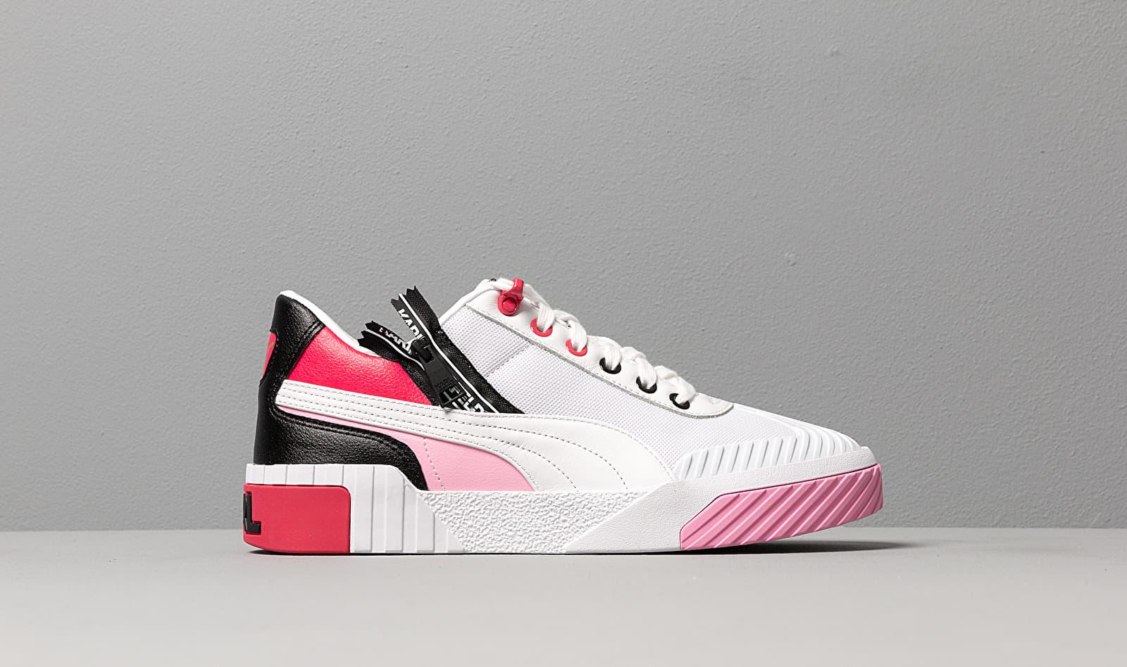 PUMA Leather X Karl Lagerfeld Cali Sneakers in White | Lyst
