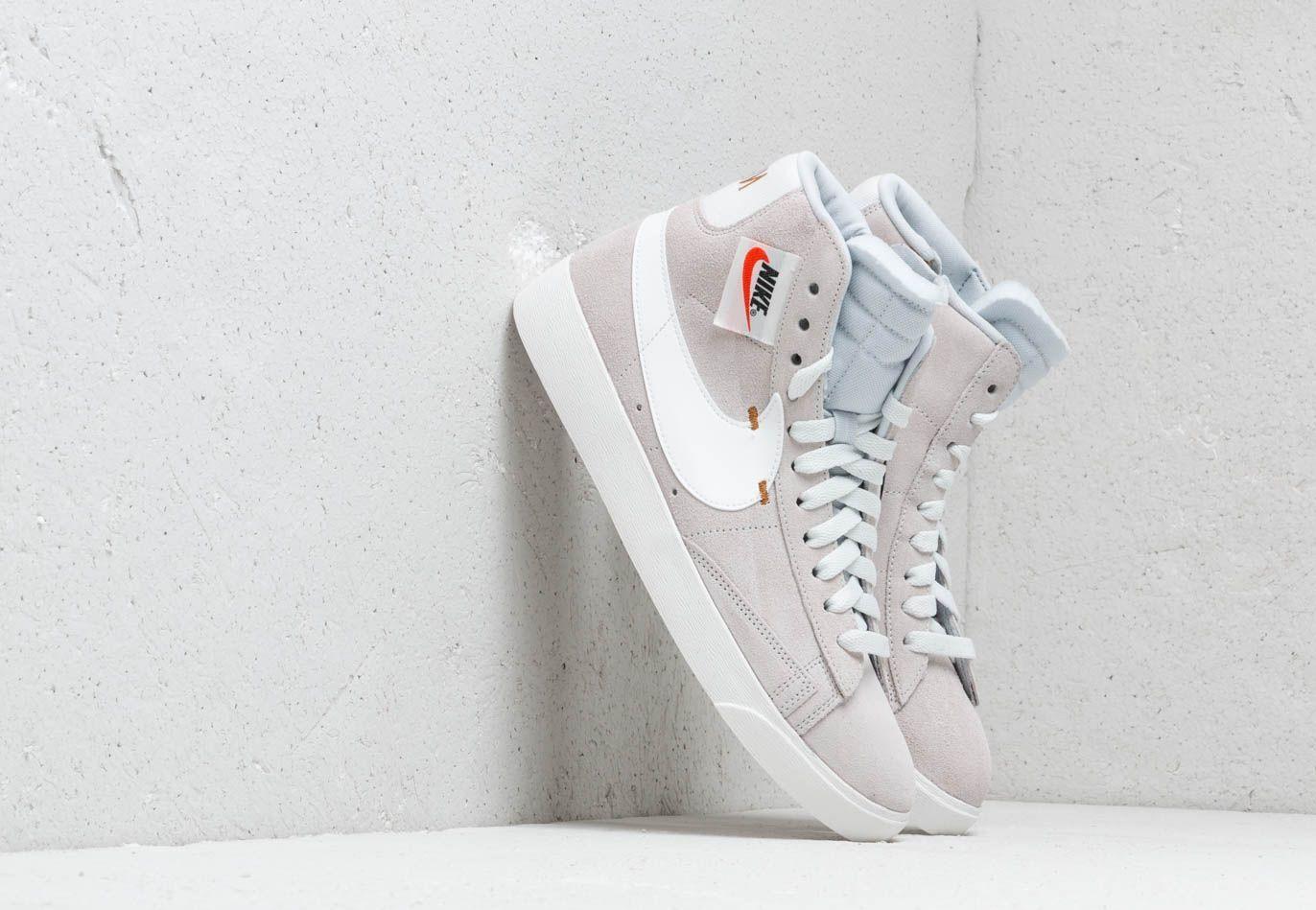 Nike Leather Blazer Mid Rebel Wmns Off White/ Summit White-pure Platinum |  Lyst