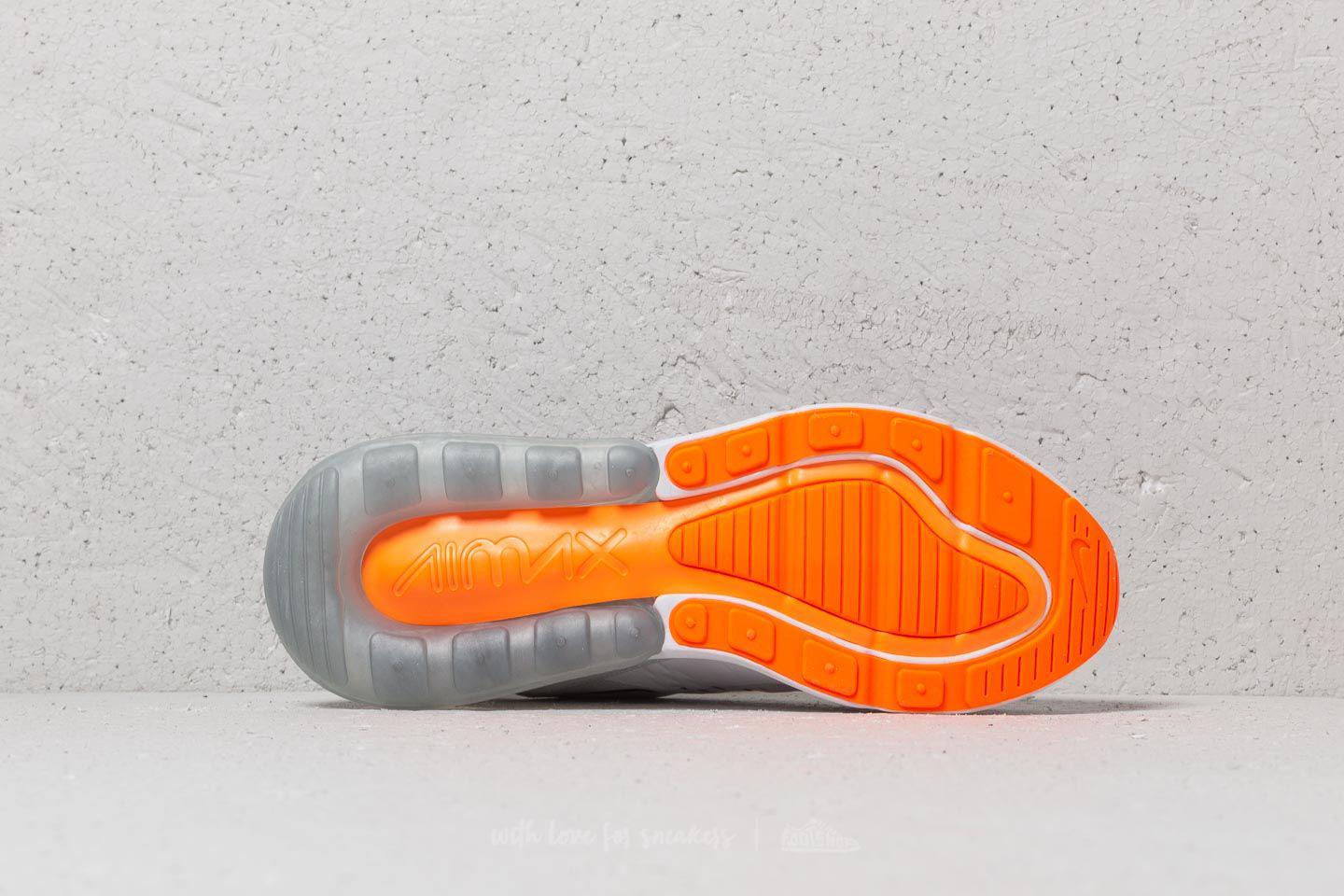 Nike Air Max 270 White/ Black-total Orange for Men | Lyst