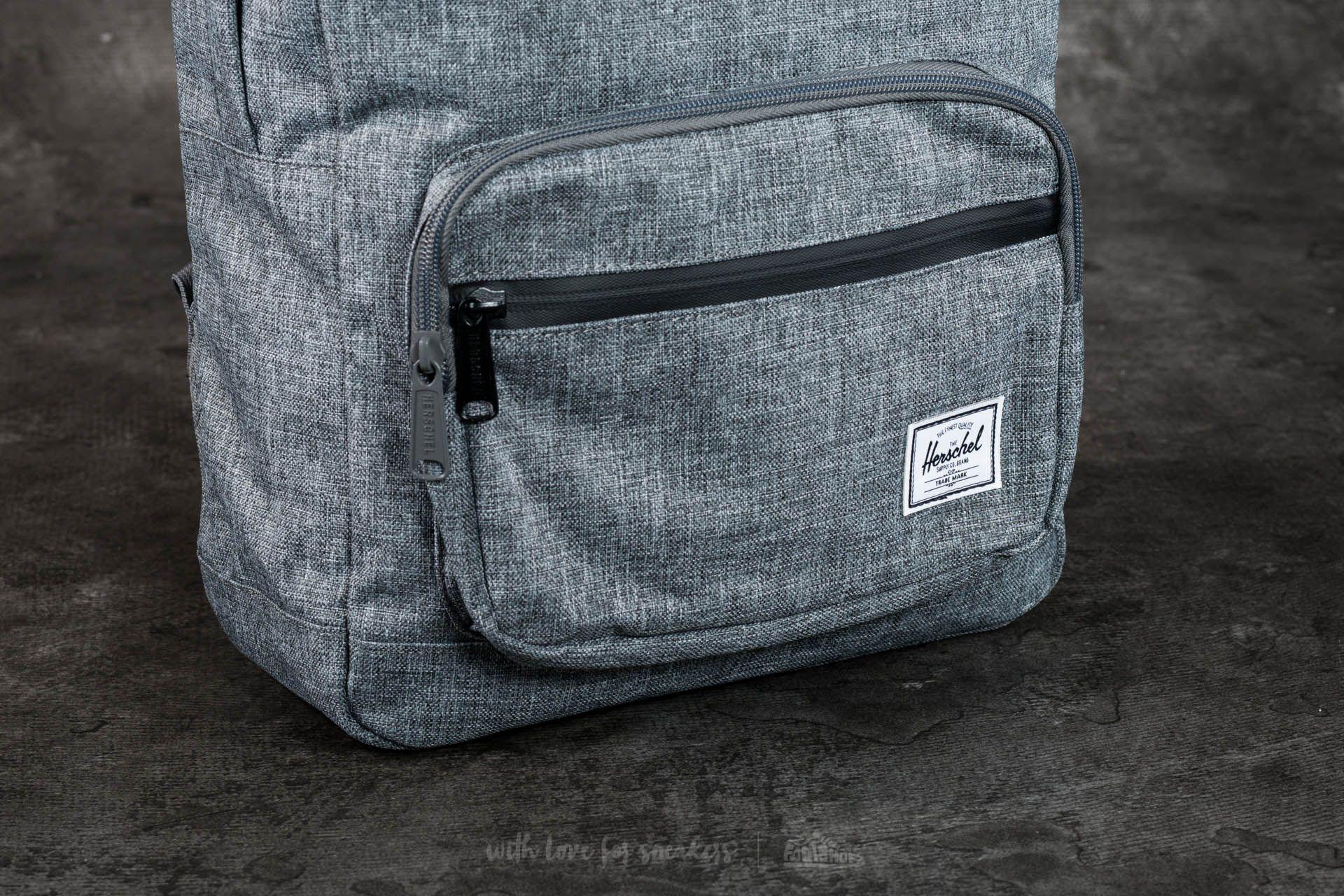 herschel pop quiz backpack raven crosshatch
