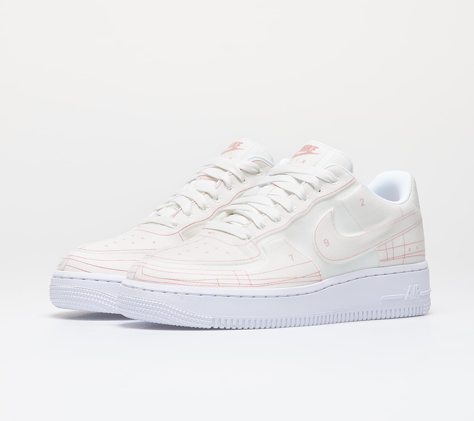 nike air force 1 07 trainers summit white university red lx f