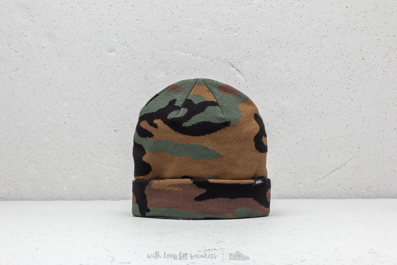 vans camo beanie
