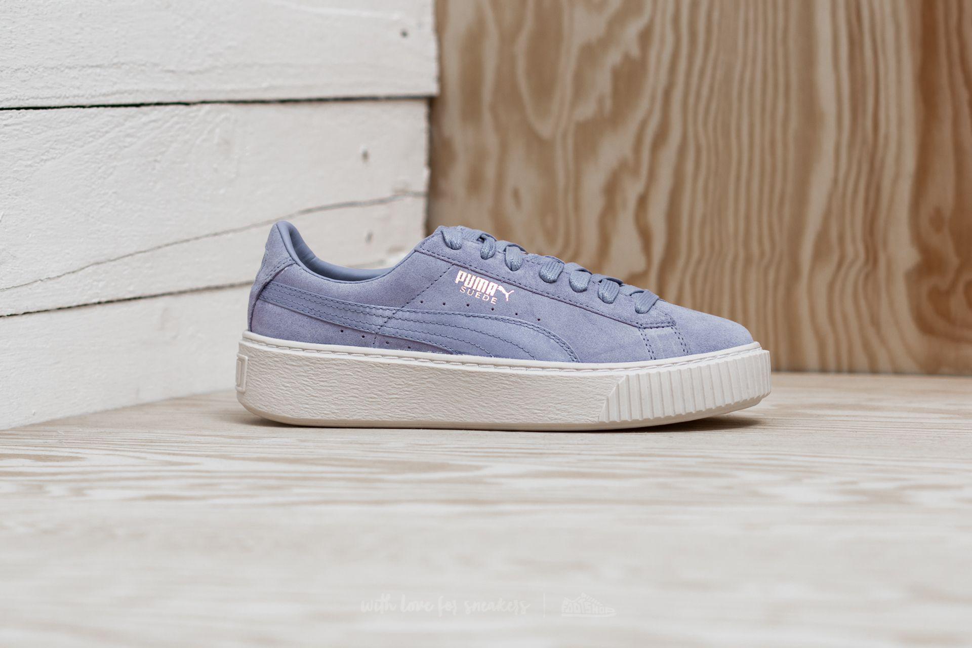 puma suede platform lavender