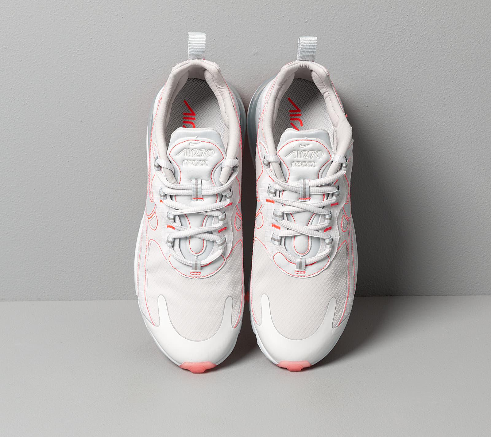 Nike Leather Air Max 270 React Woven Trainers In White For Men Save 74 Lyst