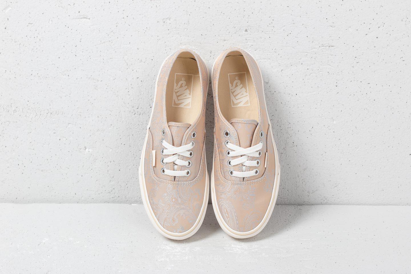 Vans Canvas Authentic Platform (satin Paisley) Nude/ Snow in Natural - Lyst