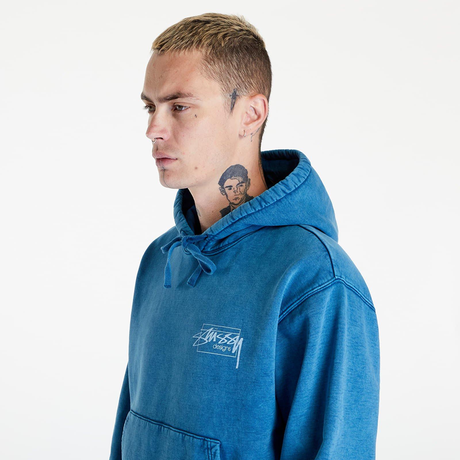 Stussy Dyed Stussy Designs Hood Blue for Men | Lyst