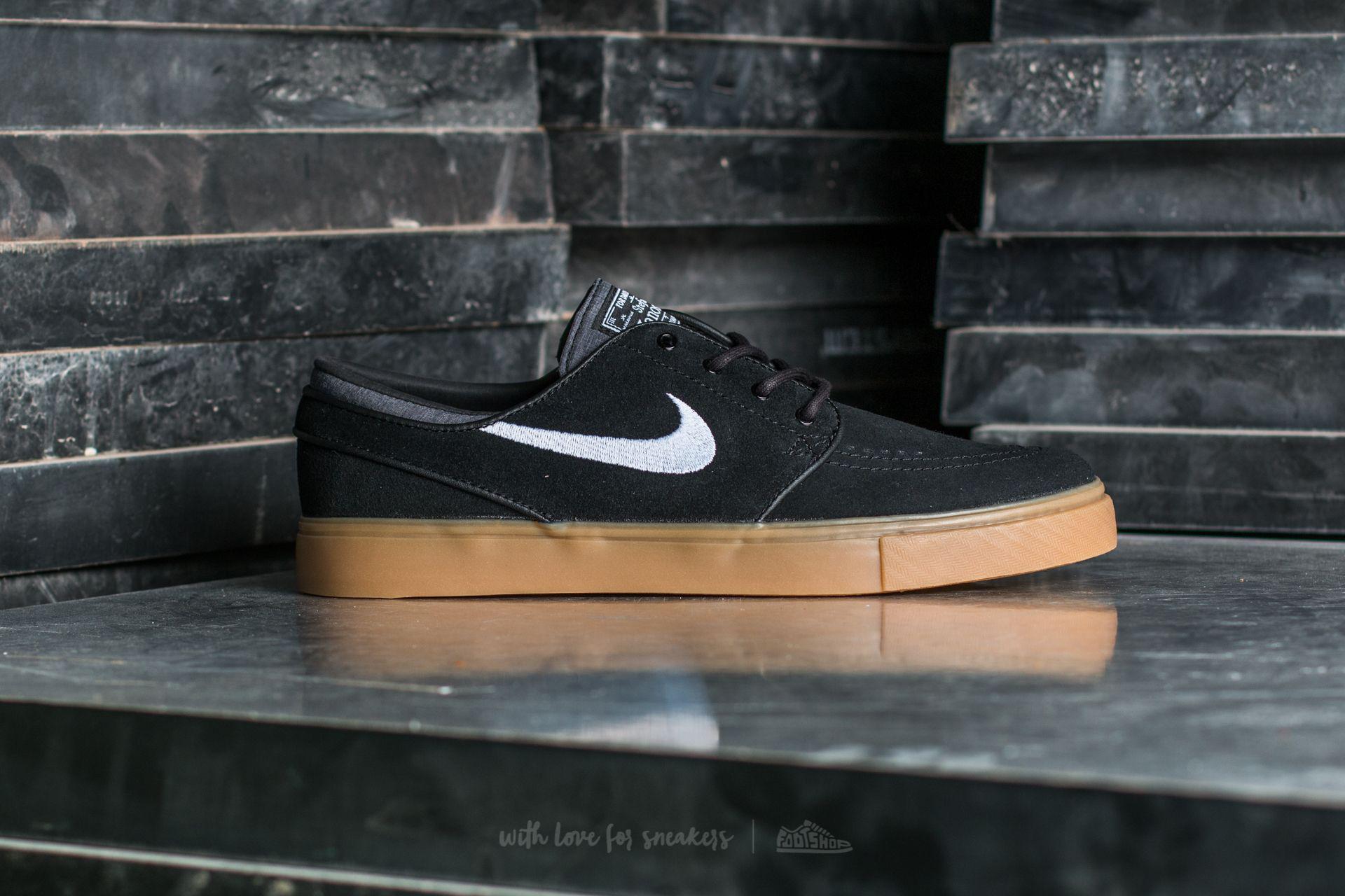nike janoski black white gum