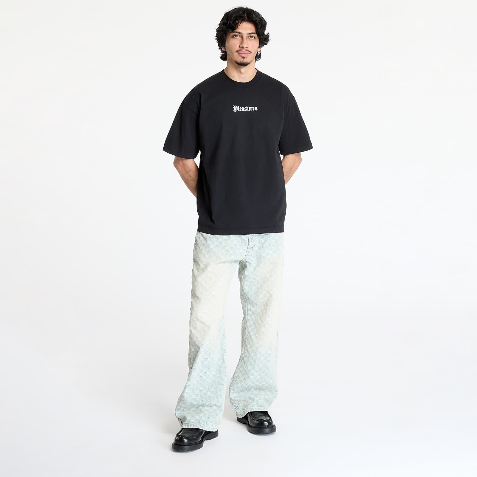 【PLEASURES】 BURN AGAIN T-SHIRT Black New-Burn-Again-T-Shirt-Black-