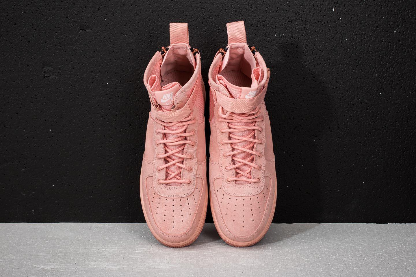 nike sf air force 1 mid coral stardust
