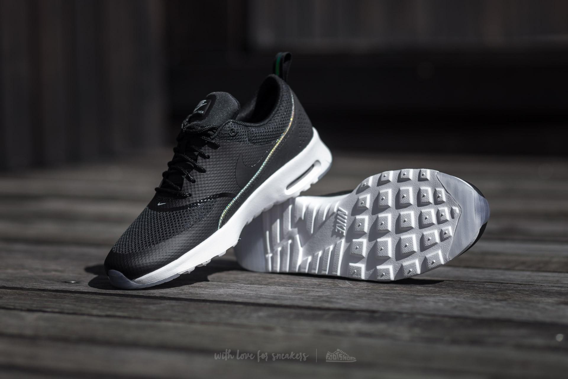 Nike Wmns Air Max Thea Premium Black/ Black-blue Tint | Lyst