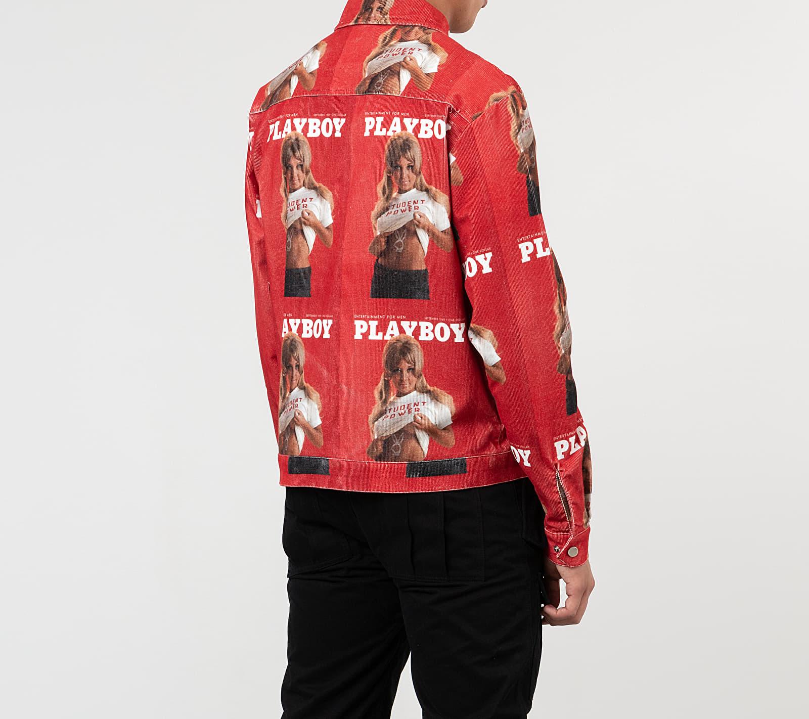 Soulland Meets Playboy Terry Corduroy Jacket in Red for Men Lyst