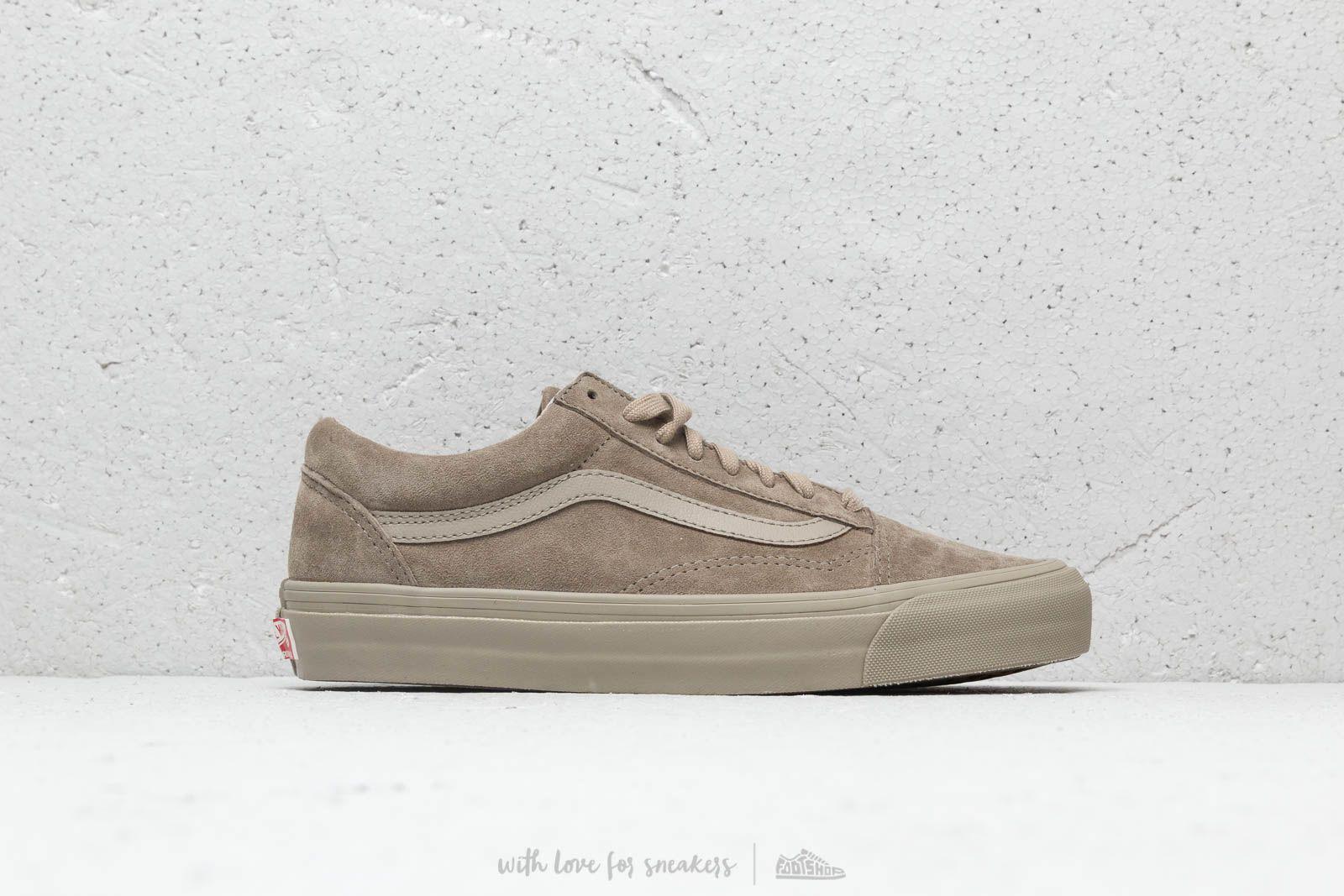 vans old skool taupe Vans Og Old Skool Lx (leather/ Suede) Plaze Taupe for Men - Lyst