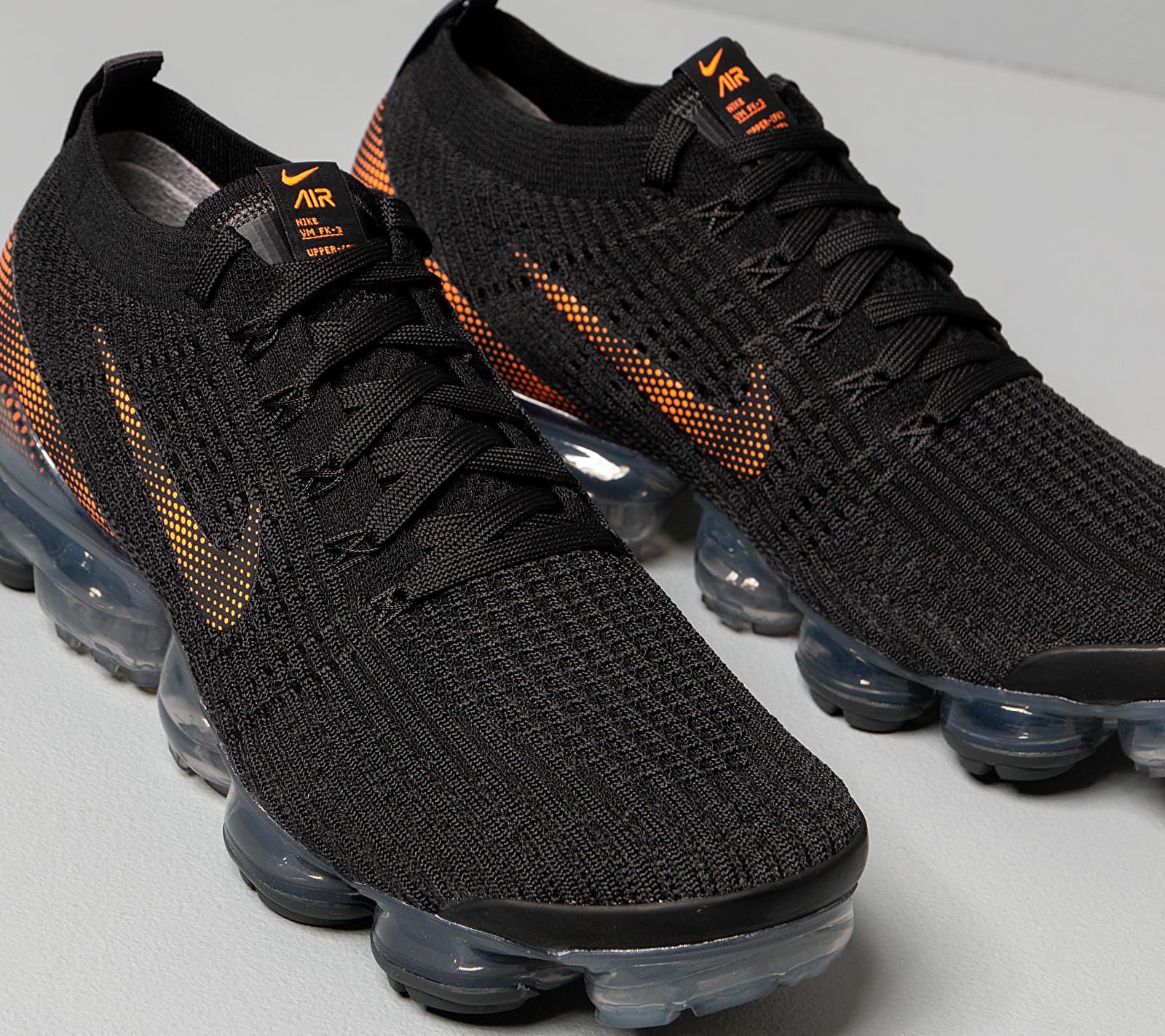 vapormax white black total orange