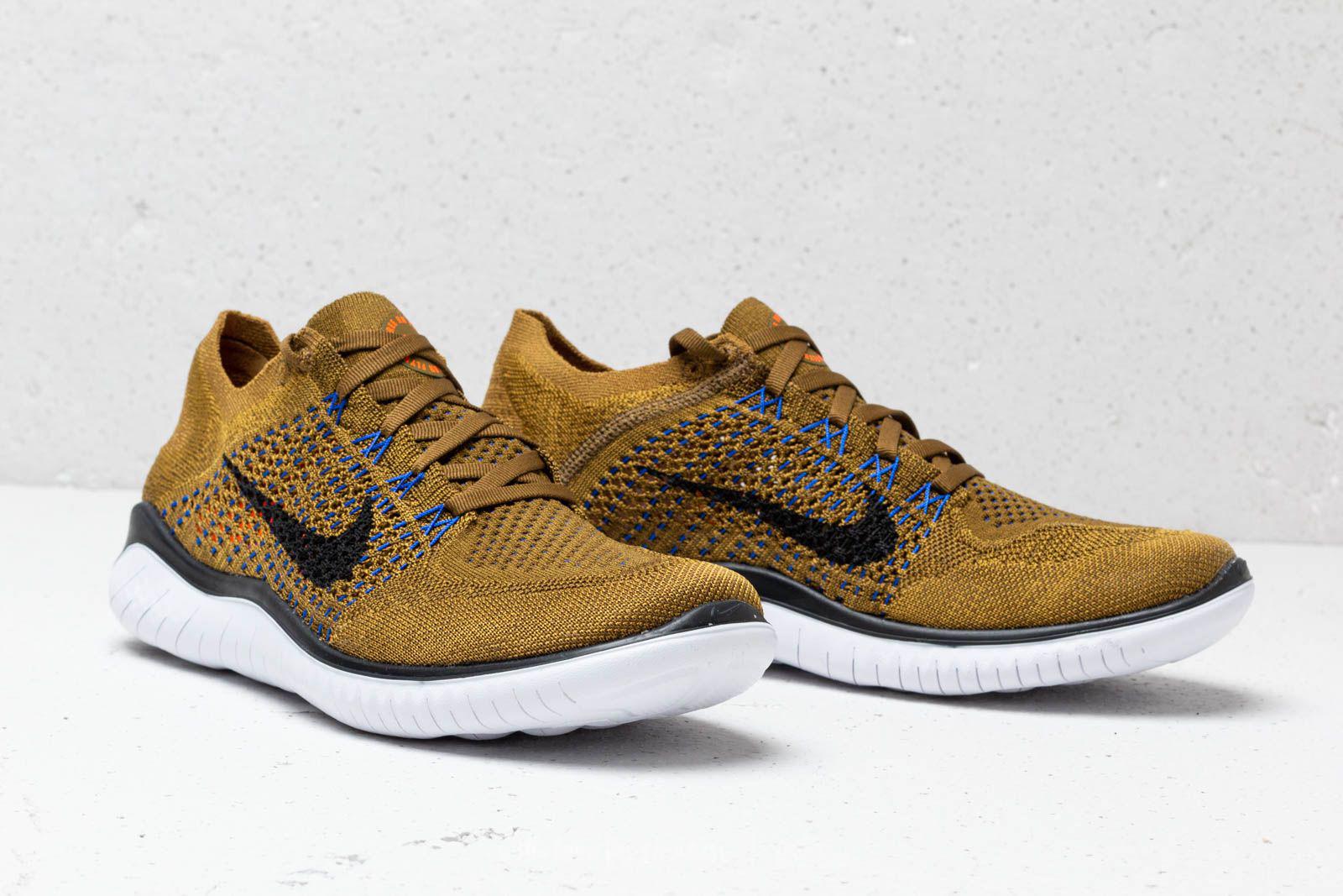 Nike Rubber Free Run Flyknit 2018 Olive Flak/ Black-desert Moss