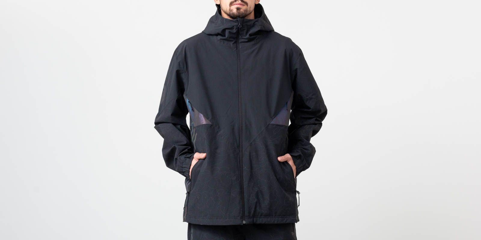 bape x adidas snow jacket white