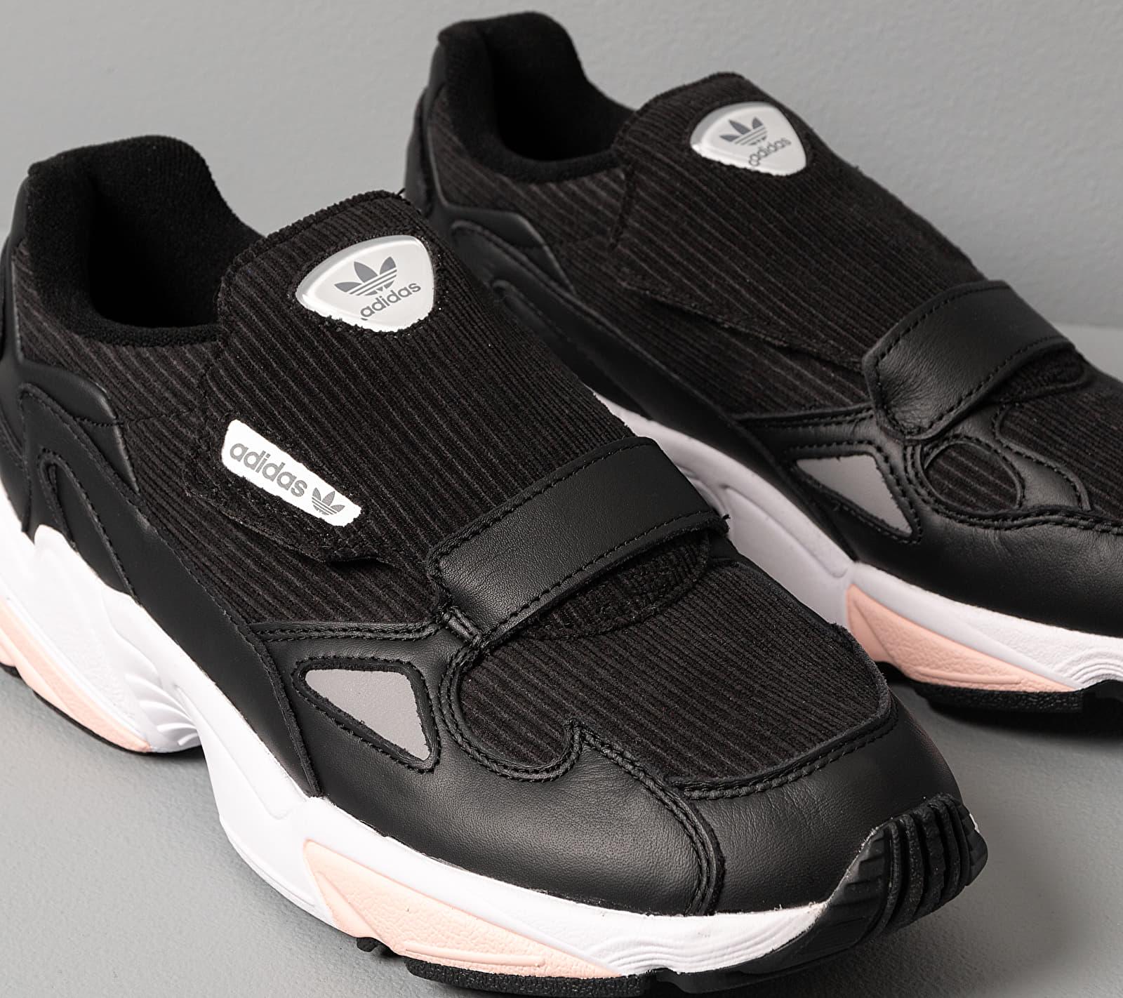 adidas originals falcon rx cord trainers in black and pink
