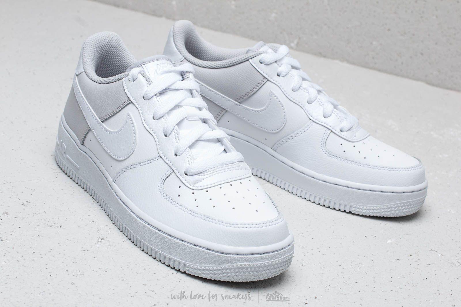 Nike Air Force 1 (gs) White/ White-vast Grey | Lyst