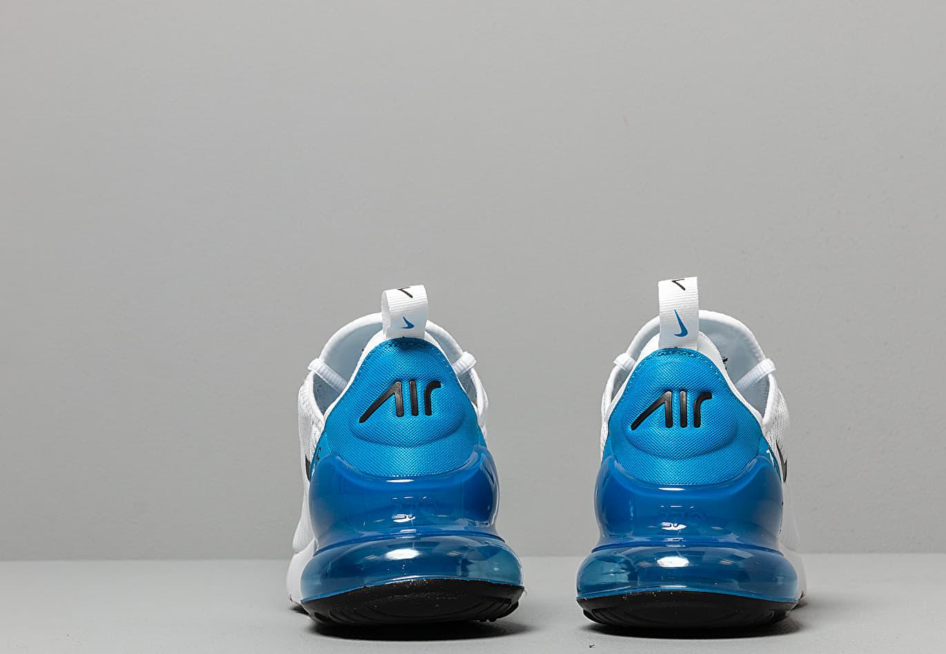 air max 270 white/black/photo blue/pure platinum