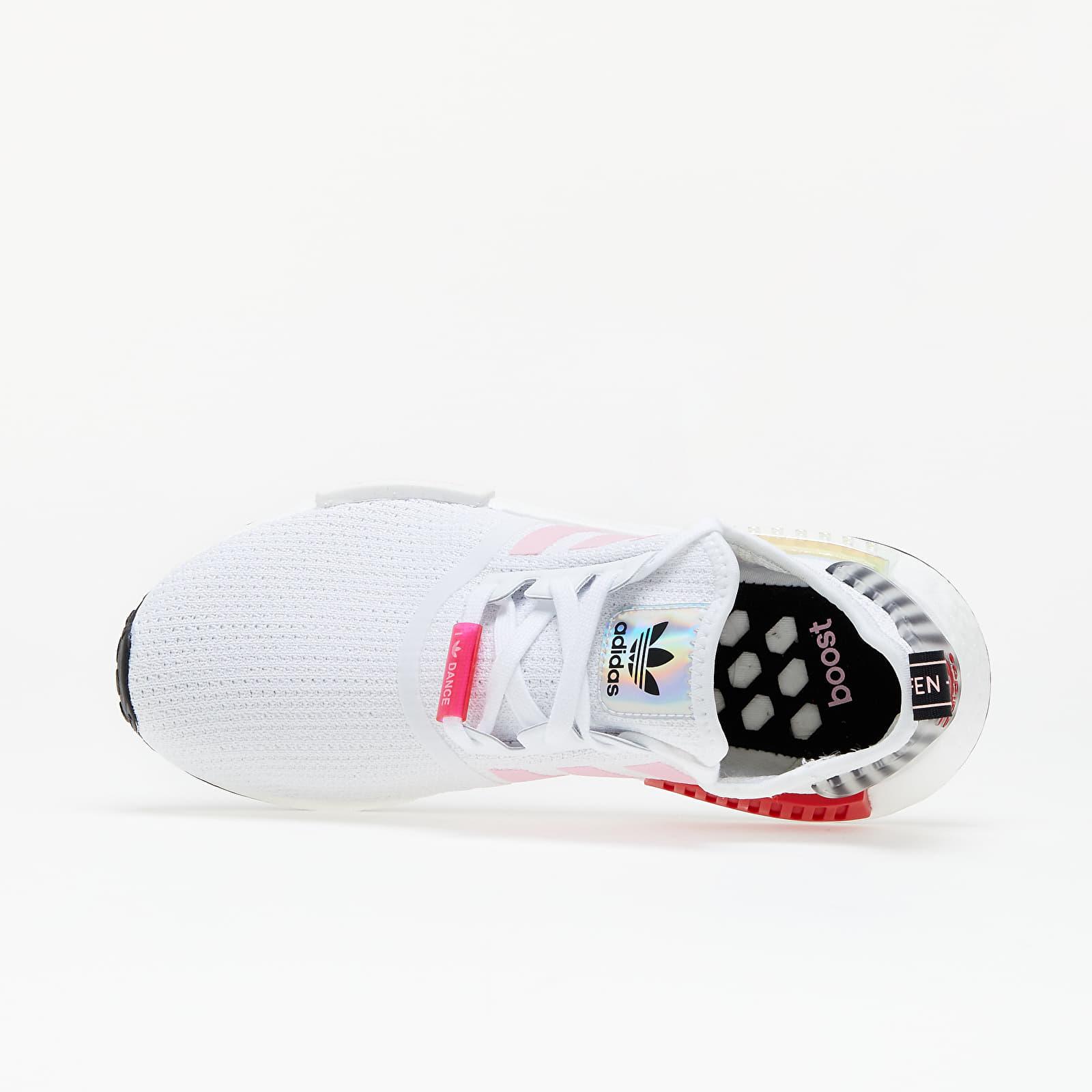 pink black and white adidas