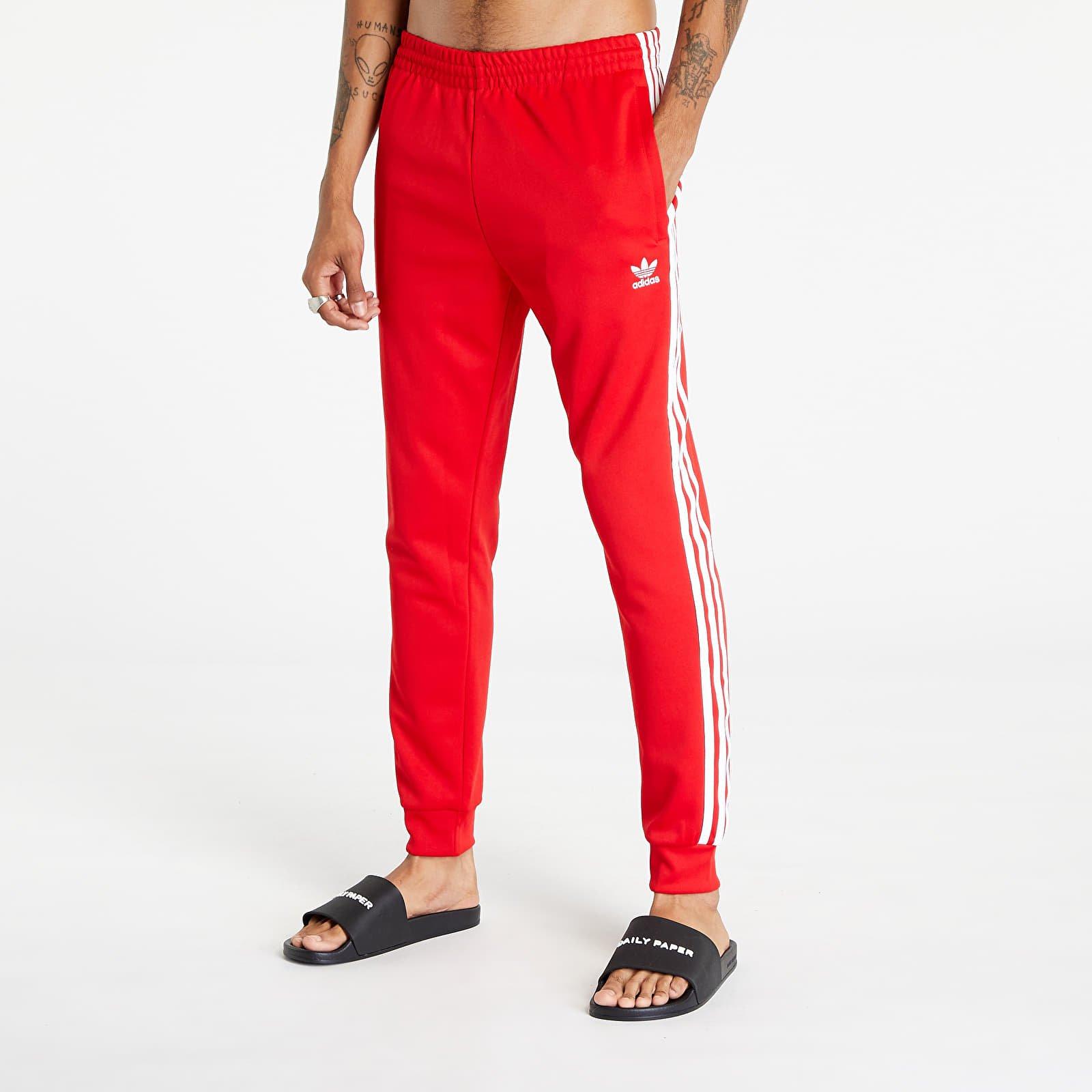 Red adidas originals pants best sale
