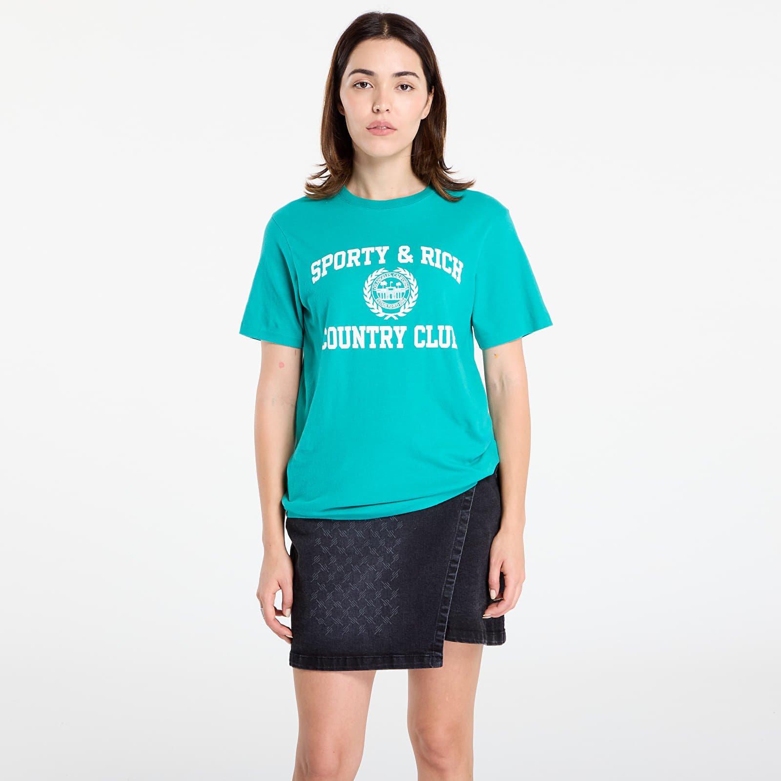 Tシャツ・カットソー Sporty & Rich Women's Script Crop T-Shirt TS861AL T-Shirts – Sporty & Rich