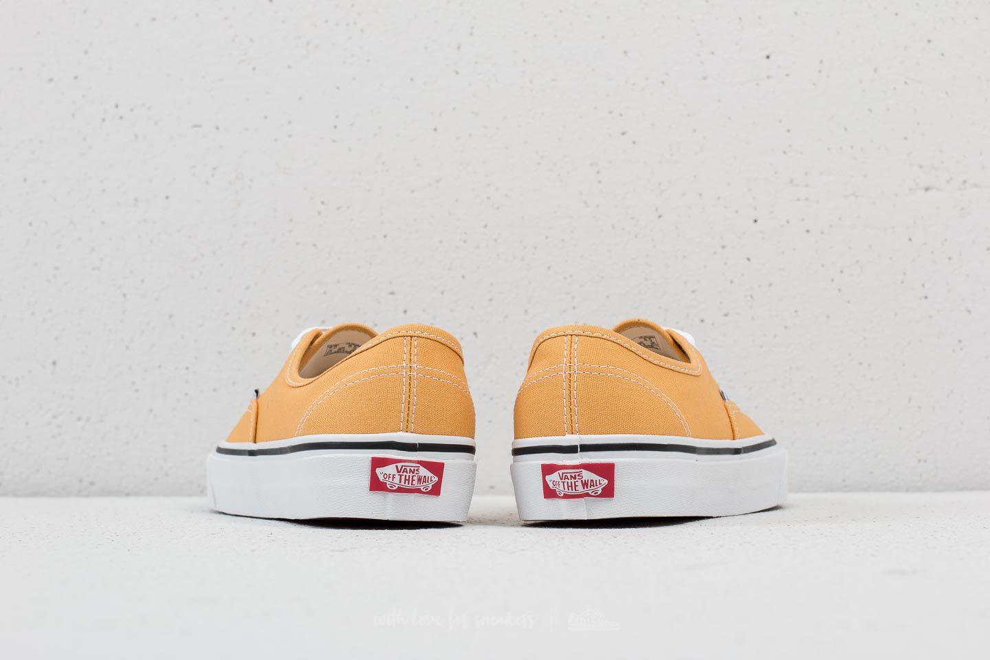 Vans Canvas Authentic Ochre/ True White for Men | Lyst