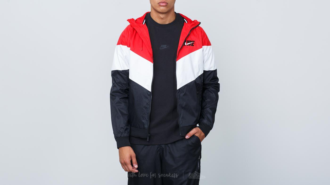 nike red black windbreaker