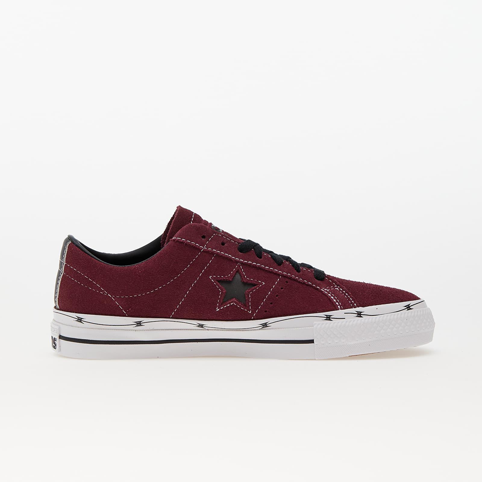 Converse Cons One Star Pro Razor Wire Deep Bordeaux/ Black/ White in Red |  Lyst