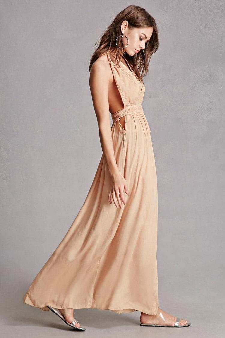 Forever 21 Boho Me Grecian Halter Dress 