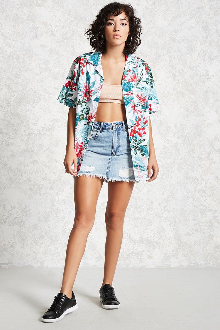 hawaiian crop top forever 21