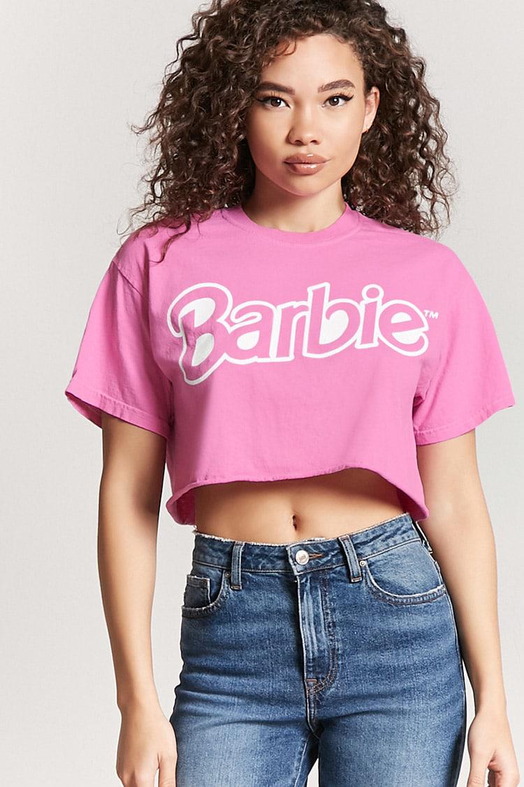 pink barbie crop top