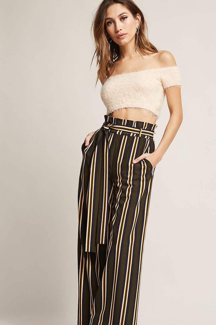 forever 21 striped palazzo pants
