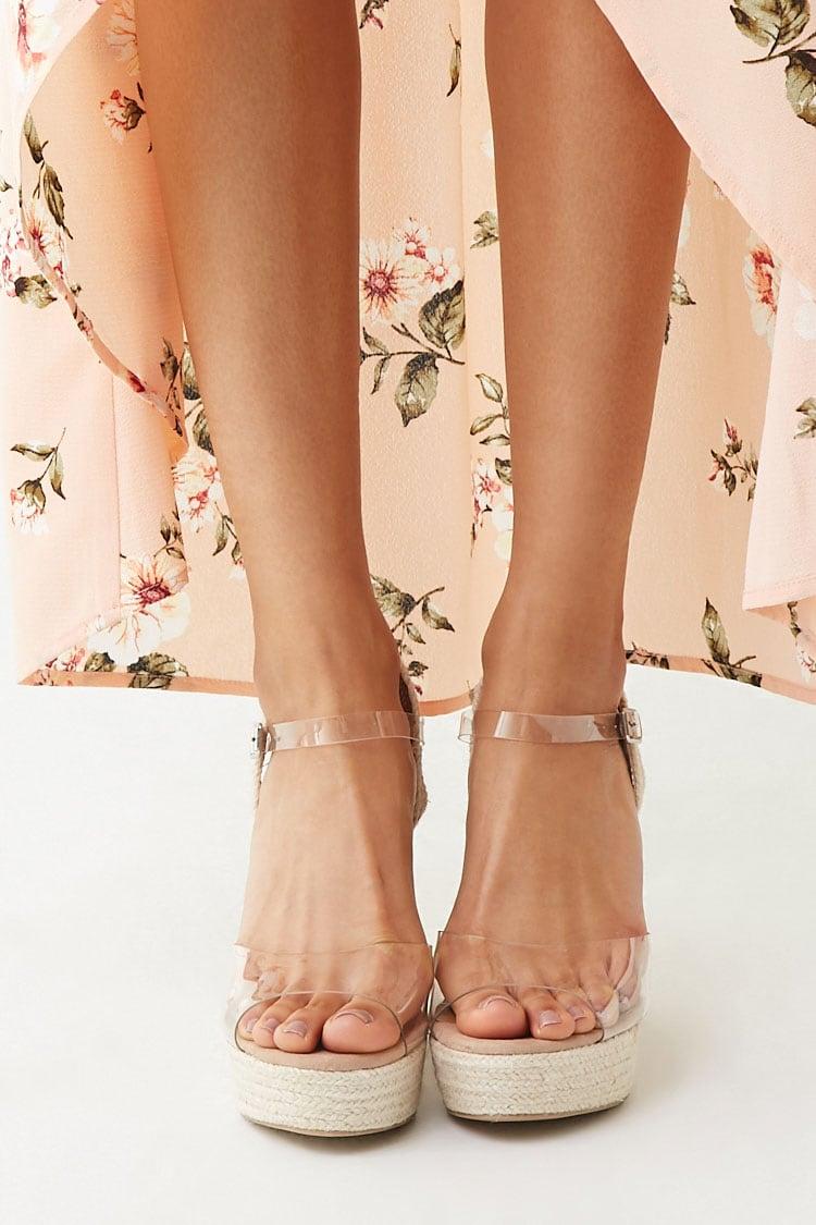 Forever 21 Vinyl Espadrille Wedges 