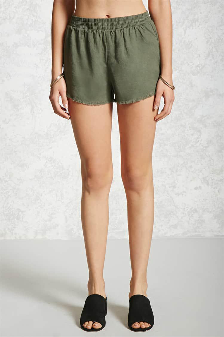 forever 21 linen shorts