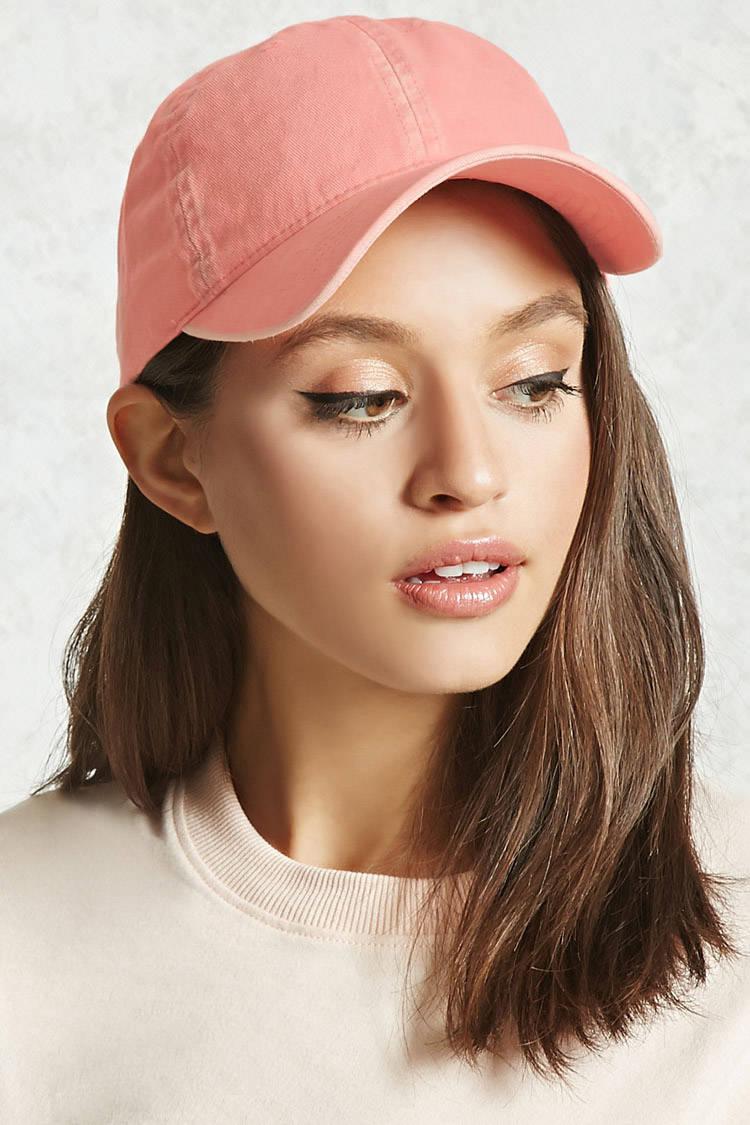 Forever 21 Cotton Acid Wash Dad Cap in Peach (Pink) for Men - Lyst