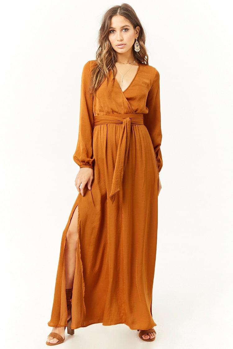 forever 21 surplice maxi dress