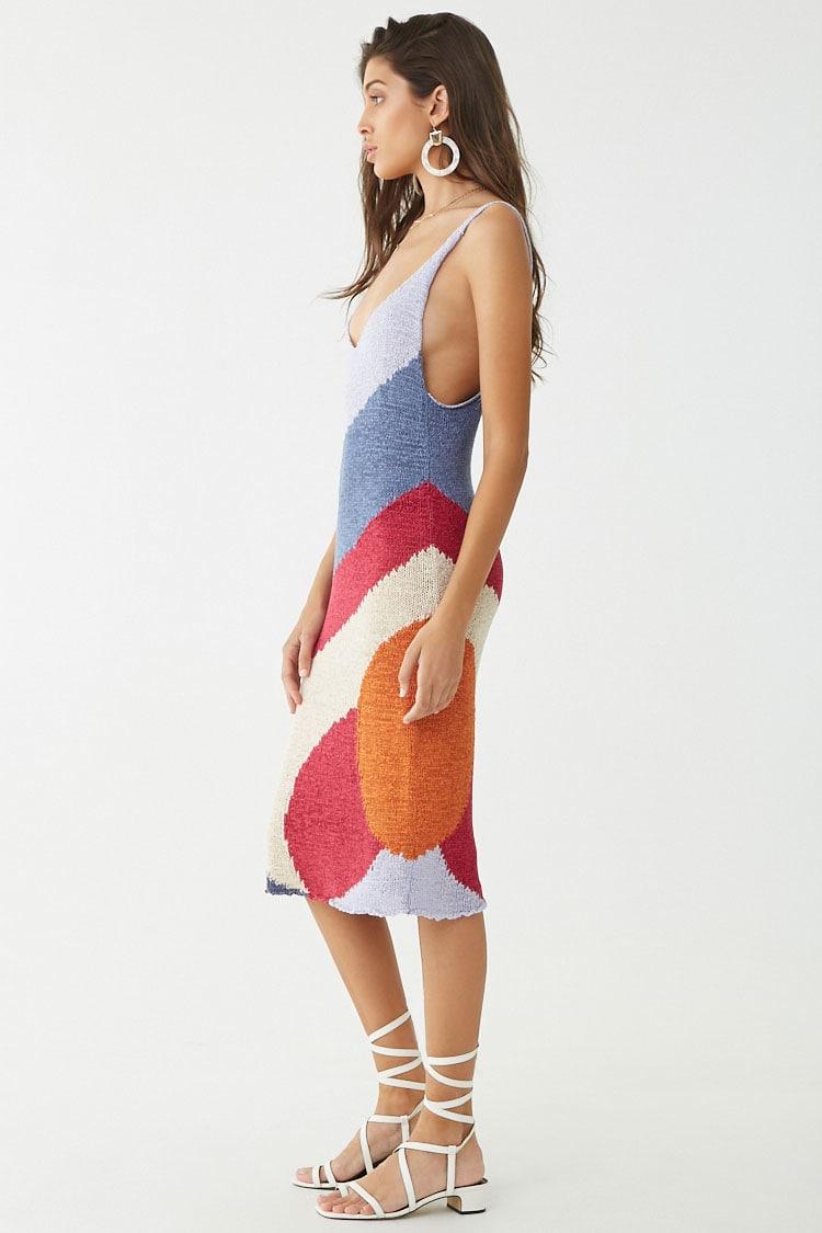 color block midi dress