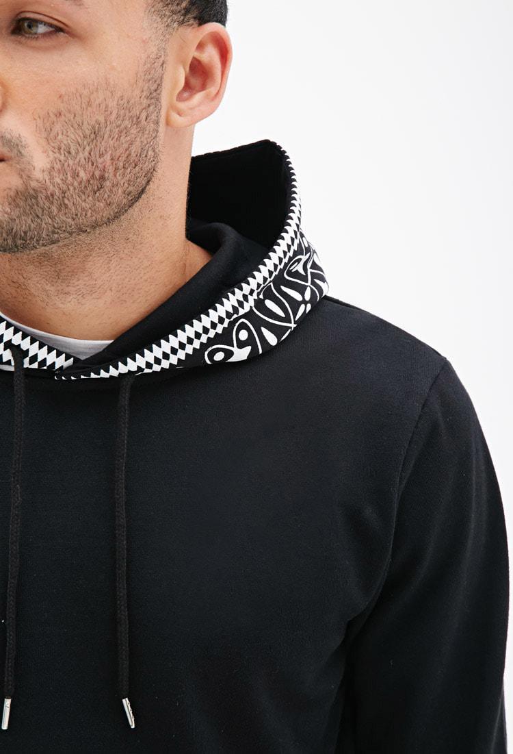 Forever 21 Bandana Print Hoodie in 