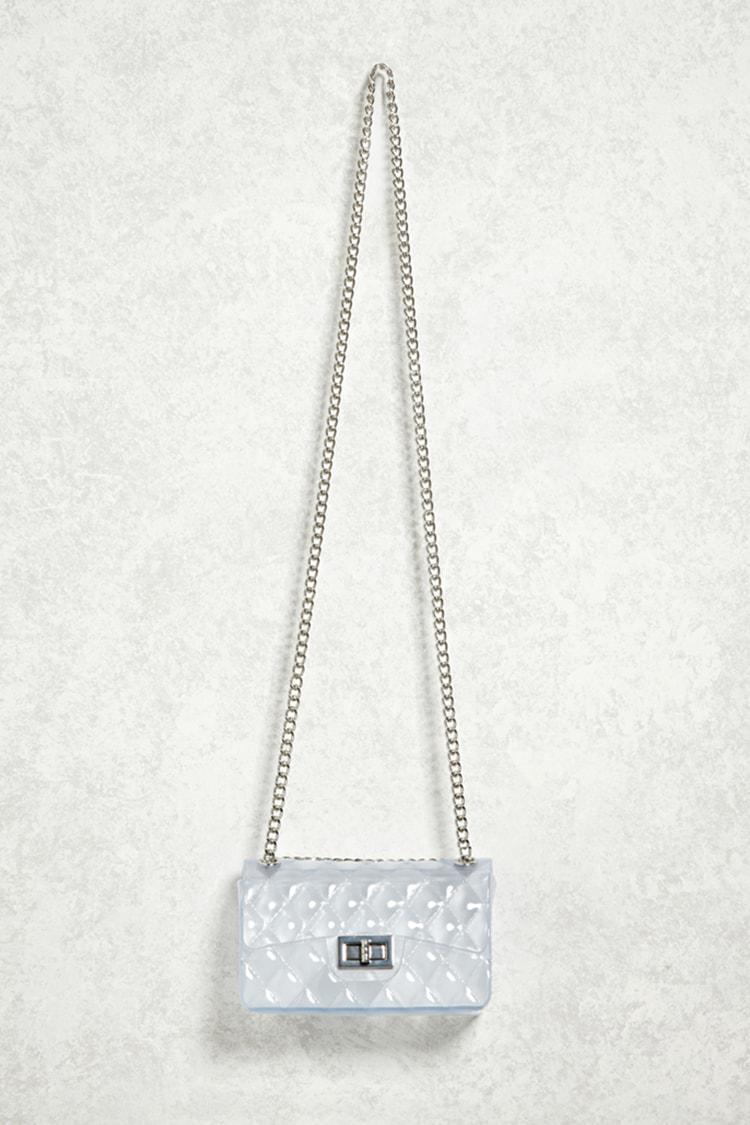 Forever 21 Clear Quilted Crossbody - Lyst