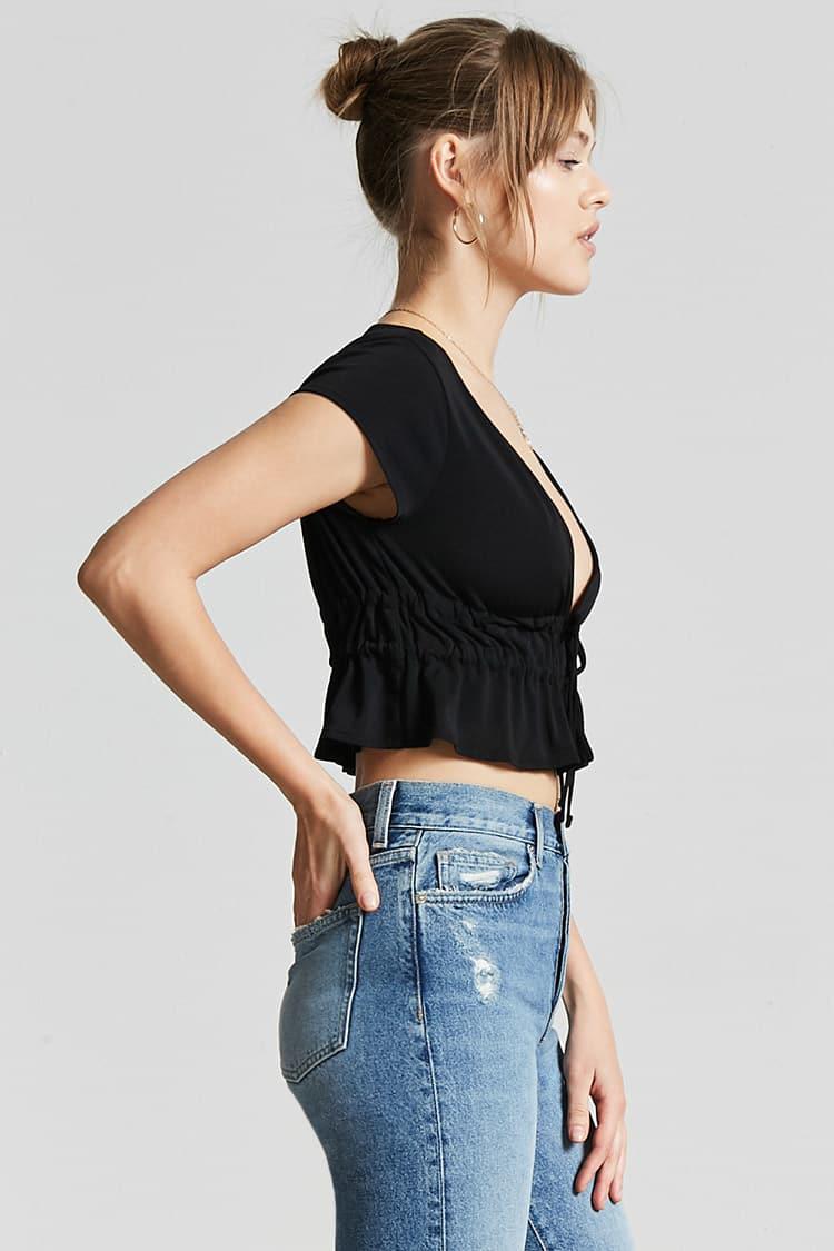 forever 21 tie front top