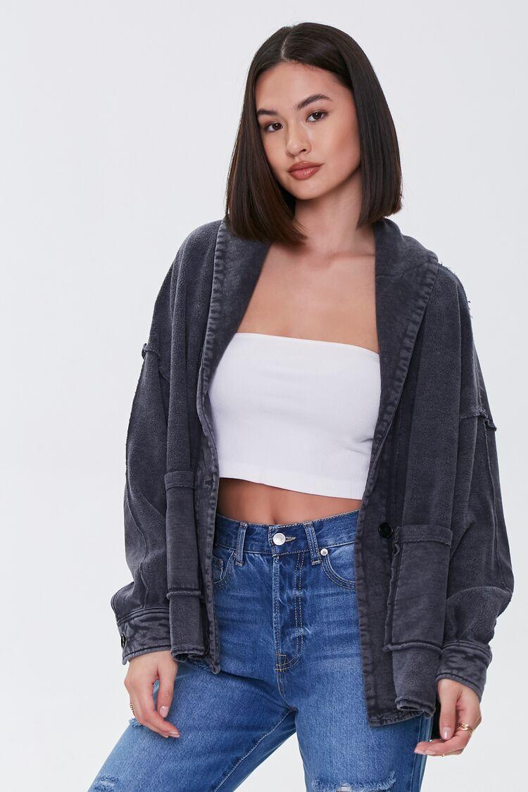 high low patch pocket jacket