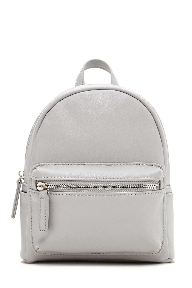grey backpack purse