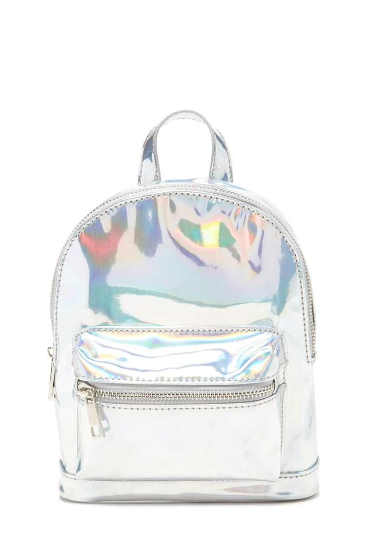 holographic mini backpacks